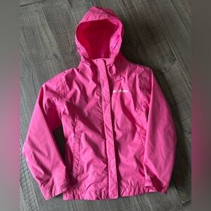 Columbia Kids Bright Pink Raincoat